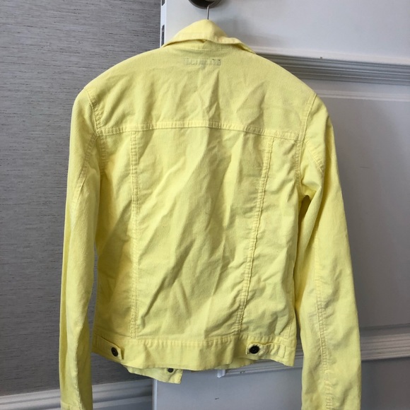 Theory yellow corduroy jacket/blazer sz s - Picture 2 of 8